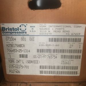 Bristol Compressor H25B17QABCA, Refrigeration parts