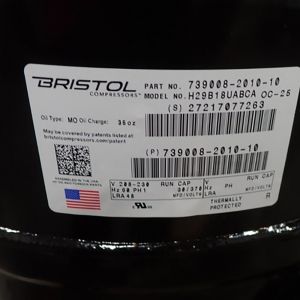 Bristol Compressor H29B18UABCA, Refrigeration parts