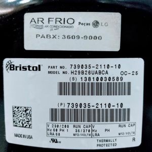 Bristol Compressor H29B26UABCA, Refrigeration parts