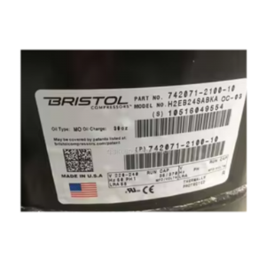 Bristol Compressor H2EB24SABKA, Refrigeration parts
