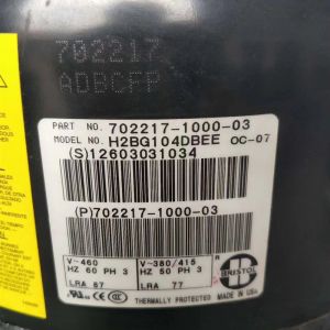 Bristol Compressor H2GB104DBEE, Refrigeration parts