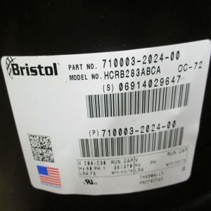 Bristol Compressor HCRB283ABCA, Refrigeration parts