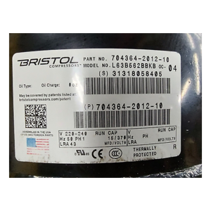 Bristol Compressor L63B562BBKB, Refrigeration parts