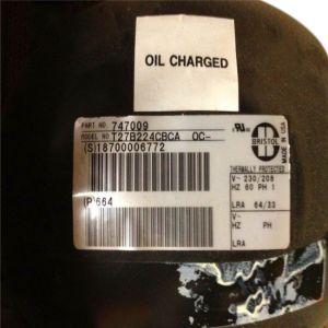 Bristol Compressor T27B224CBCA, Refrigeration parts