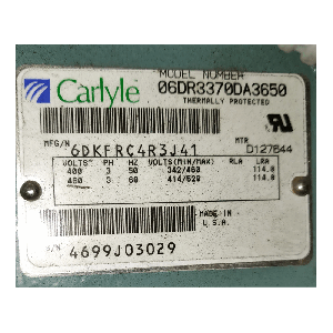 Carrier Compressor 06DR3370DA3650, Refrigeration parts