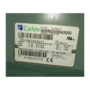 Carrier Compressor 06DR8200DA3650, Refrigeration parts