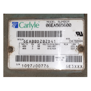 Carrier Compressor 06EA565600, Refrigeration parts