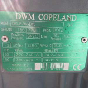 Copeland Compressor DKJP-10X-EWL, Refrigeration parts