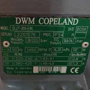 Copeland Compressor DLLP-30X-EWL, Refrigeration parts