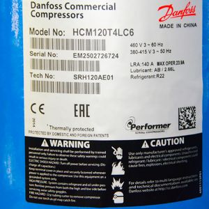 Danfoss Compressor HCM120T4LC6, Refrigeration parts