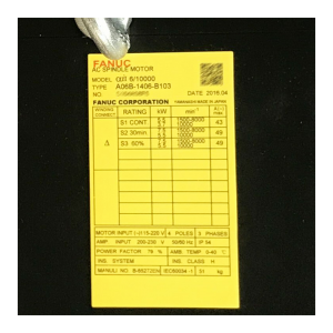 FANUC Electric Motor A06B-1406-B103, Refrigeration parts