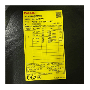 FANUC Electric Motor A06B-1411-B553, Refrigeration parts