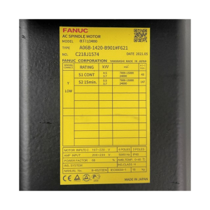 FANUC Electric Motor A06B-1420-B901, Refrigeration parts