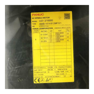 FANUC Electric Motor A06B-1474-B128, Refrigeration parts
