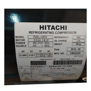 Hitachi Compressor 750EL-128D3, Refrigeration parts
