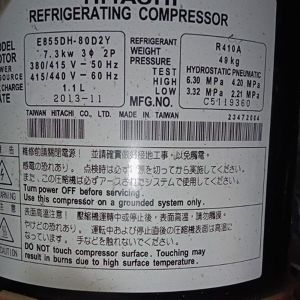 Hitachi Compressor E855DH-80D2Y, Refrigeration parts