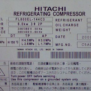 Hitachi Compressor FL800EL-144C3, Refrigeration parts