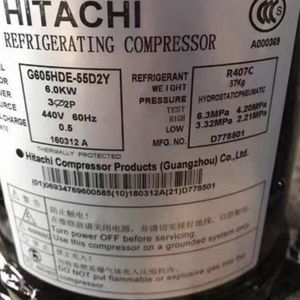 Hitachi Compressor G605HDE-55D2Y, Refrigeration parts