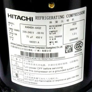 Hitachi Compressor K404DH-64Q2, Refrigeration parts