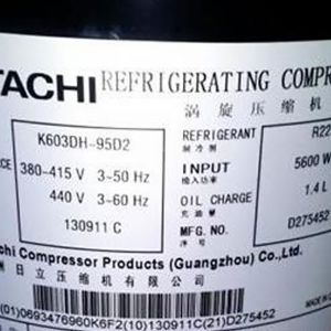Hitachi Compressor K603DH-95D2, Refrigeration parts