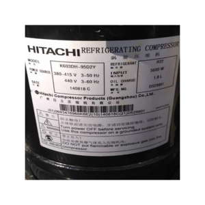 Hitachi Compressor K603DH-95D2Y, Refrigeration parts