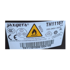 jiaxipera Compressor TH1116Y, Refrigeration parts