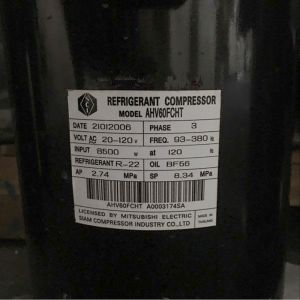 Mitsubishi Compressor AHV60FCHT, Refrigeration parts