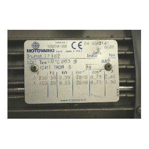 MOTOVARIO Electric Motor T71B2, Refrigeration parts