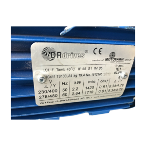 MOTOVARIO Electric Motor TS100LA4, Refrigeration parts