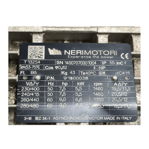 NERI Electric Motor T132S4, Refrigeration parts