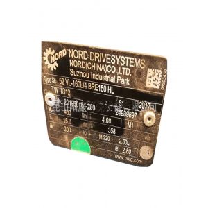 Nord Electric Motor SK52VL-160L/4, Refrigeration parts