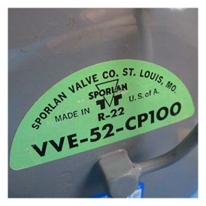 Parker Sporlan Expansion Valve VVE-52-CP100, Refrigeration parts