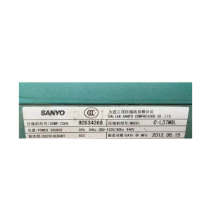 Sanyo Compressor C-L37M8L, Refrigeration parts