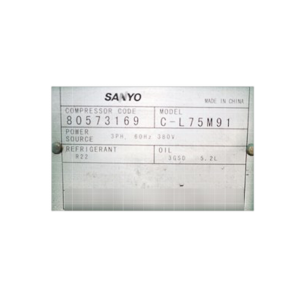 Sanyo Compressor C-L75M91, Refrigeration parts