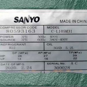 Sanyo Compressor C-L105M31, Refrigeration parts