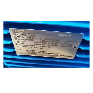 SEW Electric Motor R87 DRE180M4/TF, Refrigeration parts