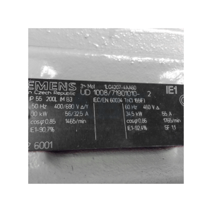 SIEMENS Electric Motor 1LG4207-4AA60, Refrigeration parts