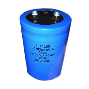 SPRAGUE Capacitor 75V 67000UF, Refrigeration parts