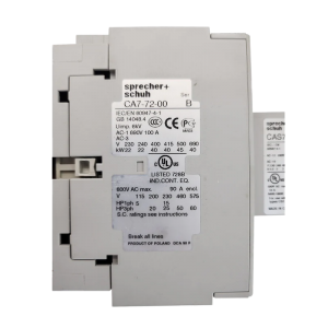 SPRECHER+SCHUH Contactor CA7-72-00, Refrigeration parts