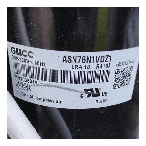 Toshiba Compressor ASN76N1VDZ1, Refrigeration parts