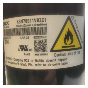 Toshiba Compressor KSN78E11VBZC1, Refrigeration parts