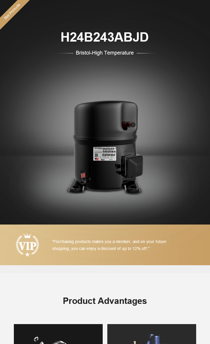 Bristol Compressor H24B243ABJD, technical parameters pdf, structure diagram