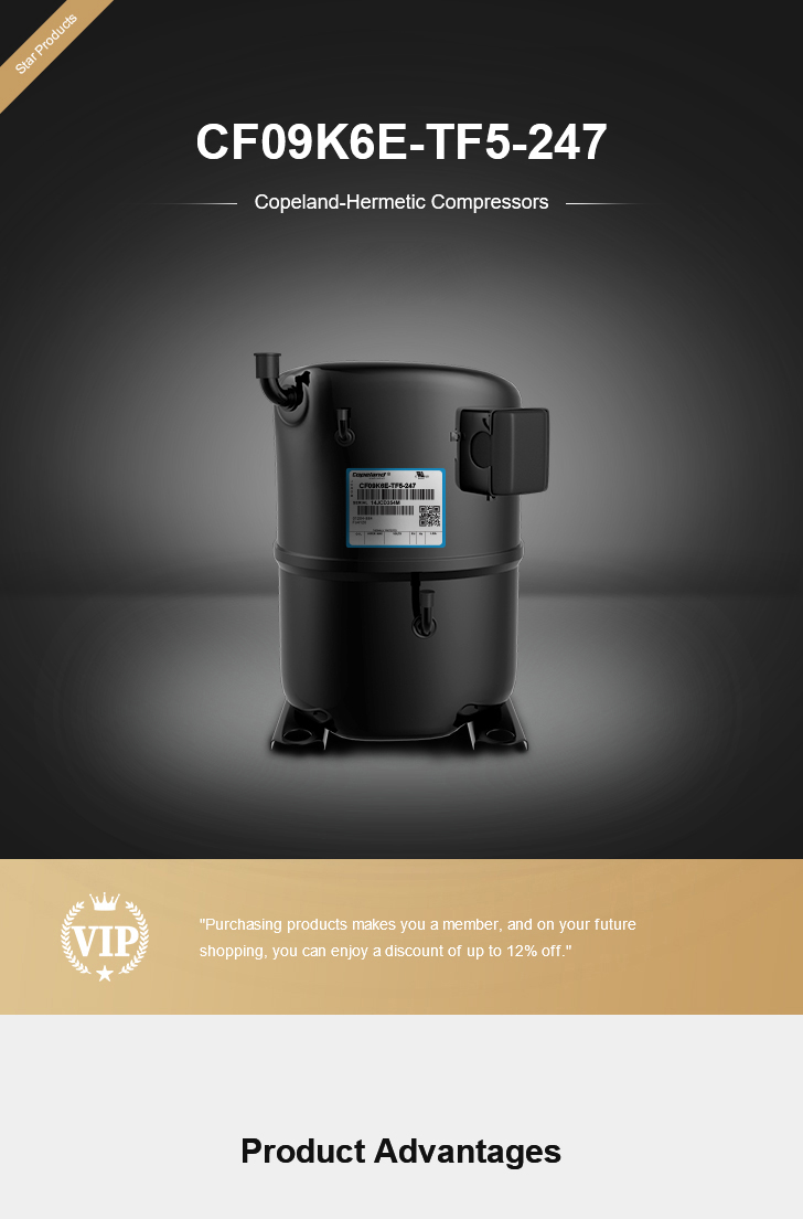 Copeland Compressor CF09K6E-TF5-247, technical parameters pdf, structure diagram