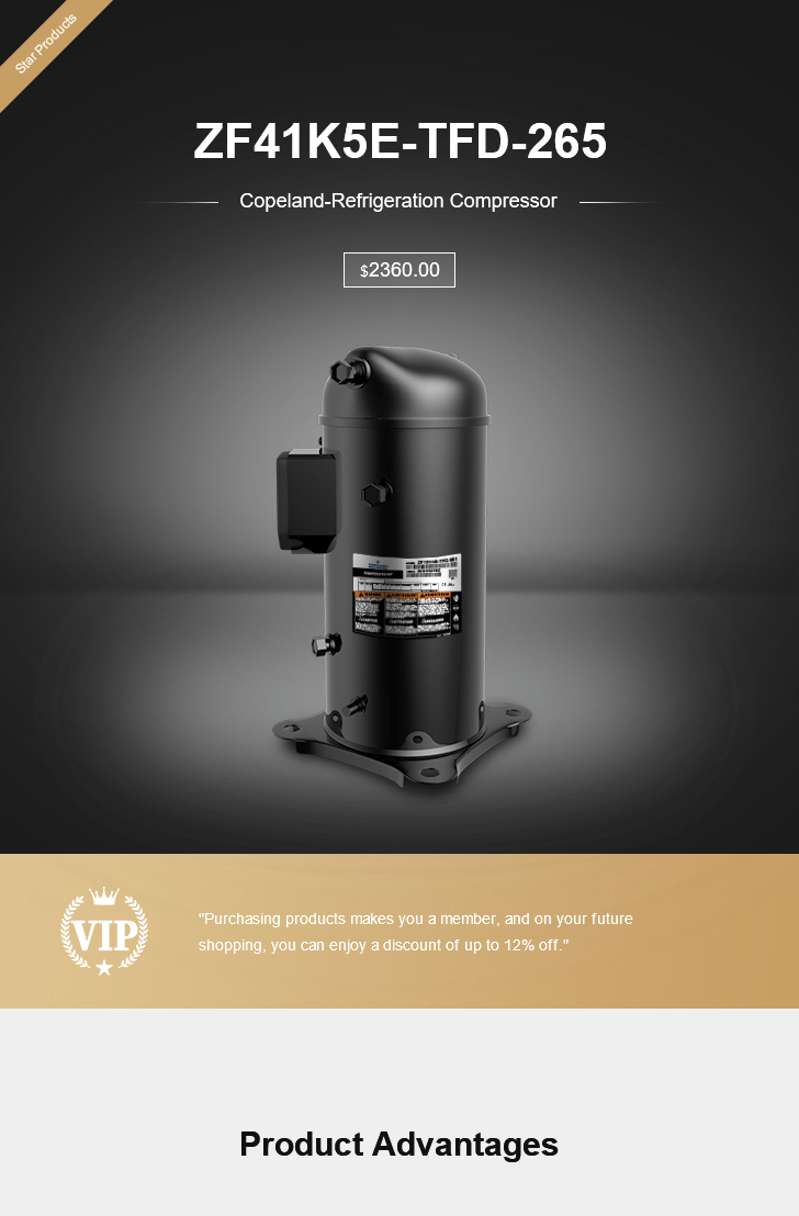 Copeland Compressor ZF41K5E-TFD-265, technical parameters pdf, structure diagram