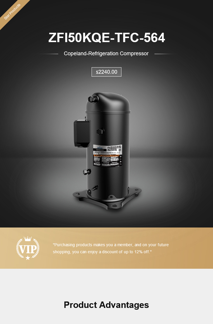 Copeland Compressor ZFI50KQE-TFC-564, technical parameters pdf, structure diagram