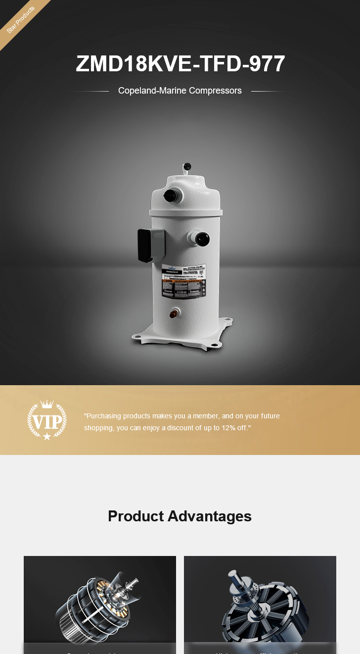 Copeland Compressor ZMD18KVE-TFD-977, technical parameters pdf, structure diagram