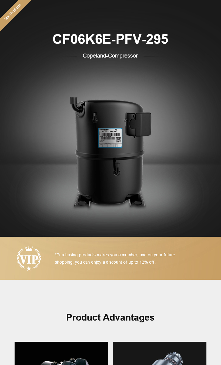 Copeland Compressor CF06K6E-PFV-295, technical parameters pdf, structure diagram