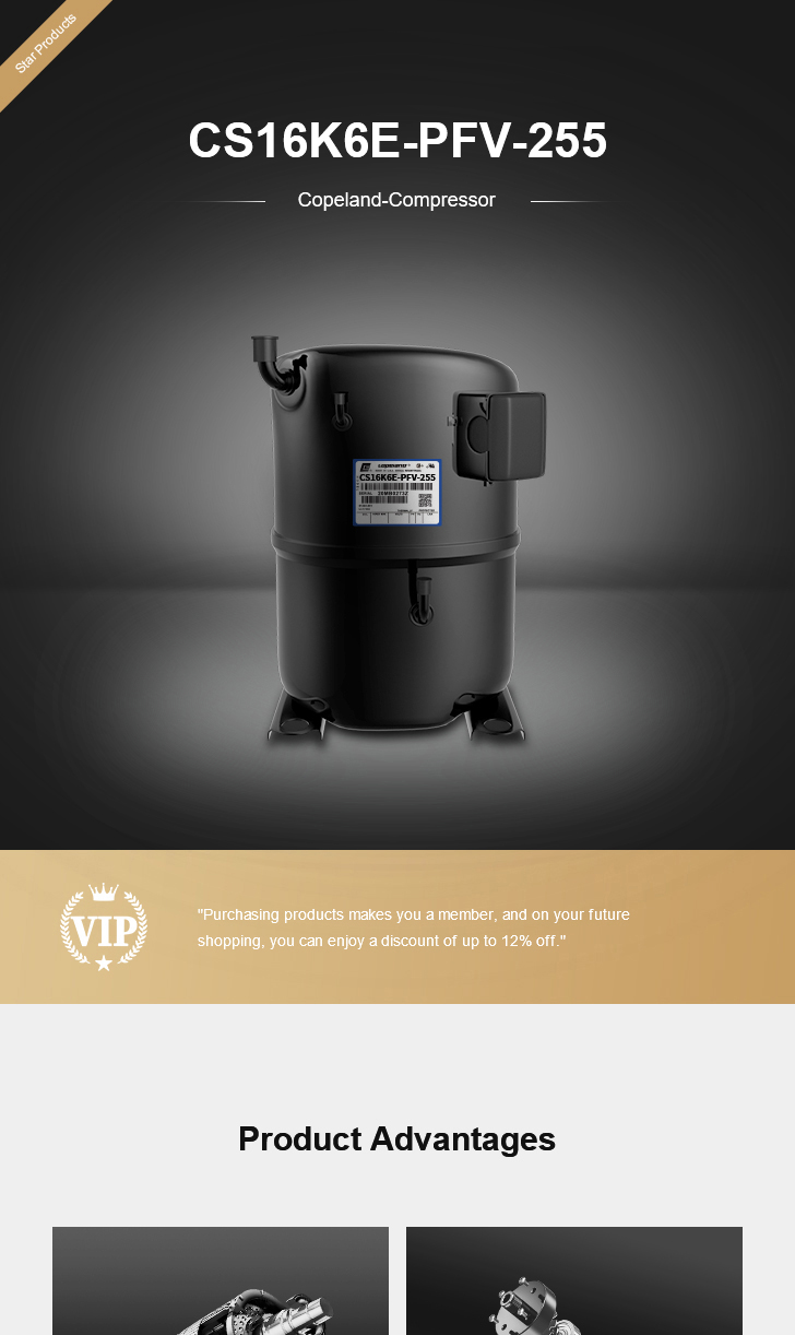 Copeland Compressor CS16K6E-PFV-255, technical parameters pdf, structure diagram