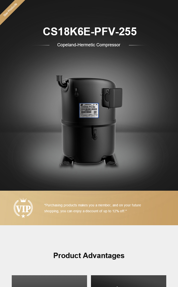 Copeland Compressor CS20K6E-PFZ-255, technical parameters pdf, structure diagram