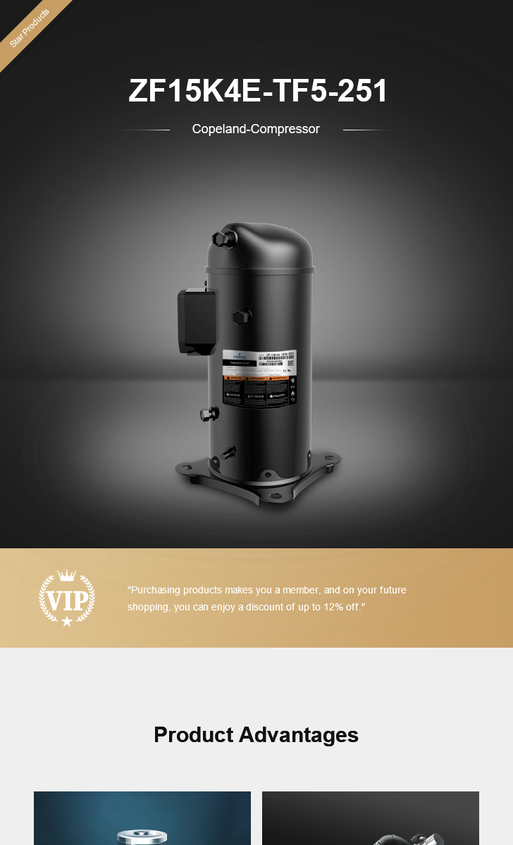 Copeland Compressor ZF15K4E-TF5-251, technical parameters pdf, structure diagram